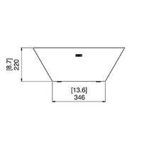 Nova 600 Ethanol Firepit  [Colour: Bone]