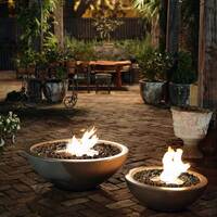 MIX 600 - Ethanol Burner Fire Pit [Colour: Bone]