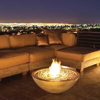 MIX 850 Ethanol Fire Pit Bowl [Colour: Bone]