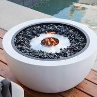 Pod 30 Ethanol Fire Pit Bowl [Colour: Bone]