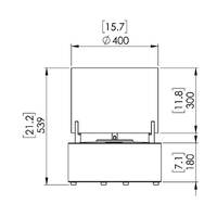 T-Lite 8 Designer Fireplace  [Colour: Black]