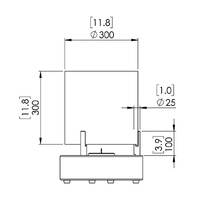 T-Lite 3 Designer Fireplace  [Colour: Black]